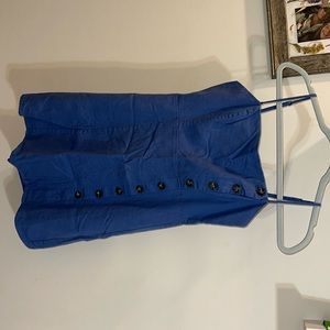 Blue denim feel dress